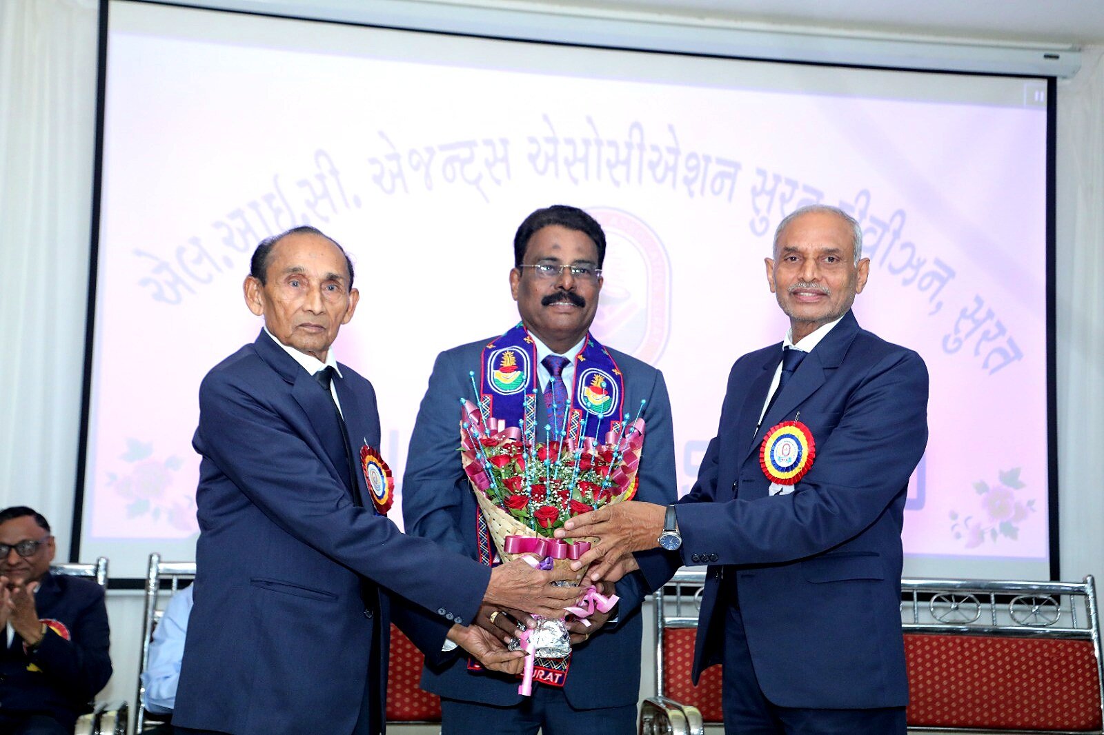 Bouquet presentation at LICAAS AGM